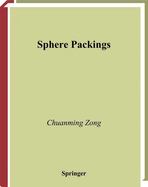 Book cover of Sphere Packings (1999) (Universitext)