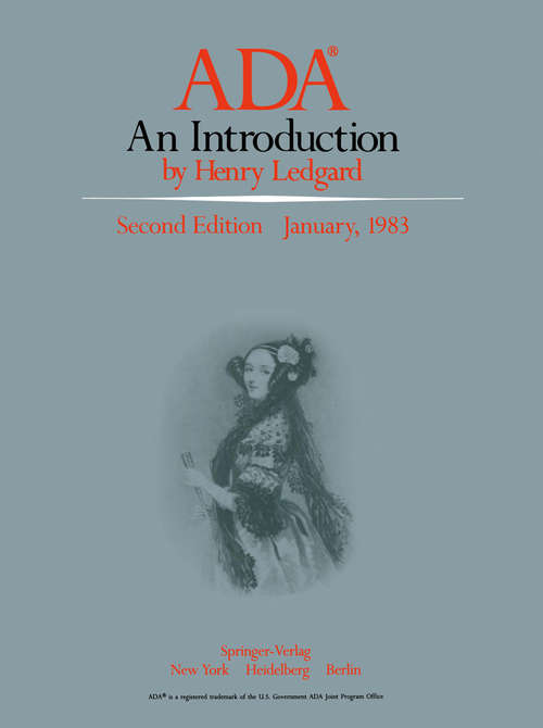 Book cover of ADA®: An Introduction (2nd ed. 1983)