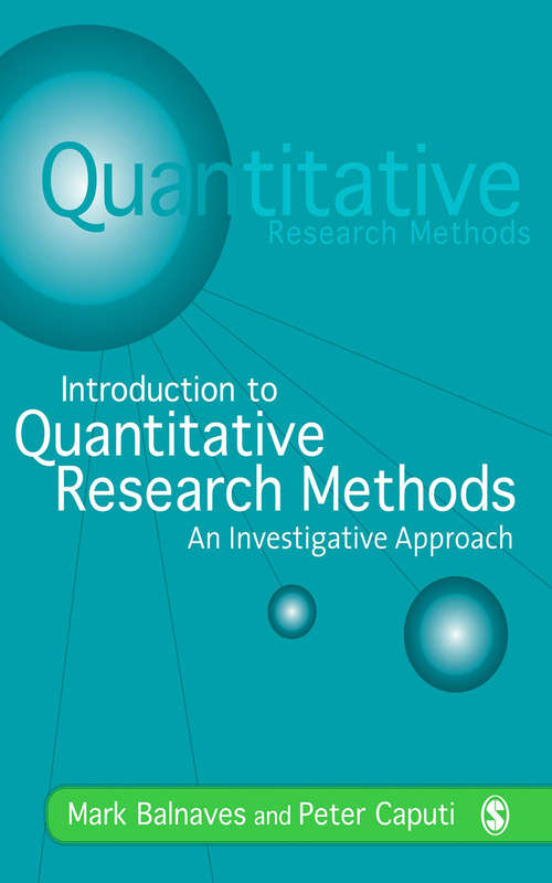 Book cover of Introduction to Quantitative Research Methods: An Investigative Approach (PDF)