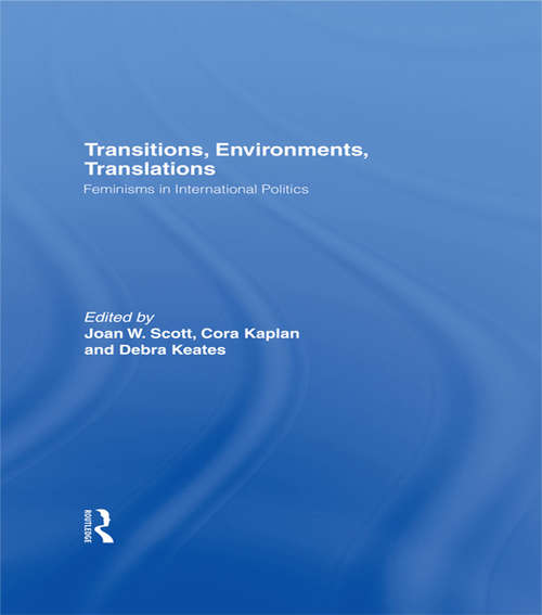 Book cover of Transitions Environments Translations: Feminisms in International Politics