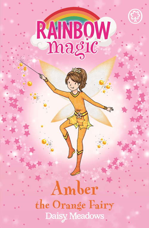 Book cover of Amber the Orange Fairy: The Rainbow Fairies Book 2 (Rainbow Magic #2)