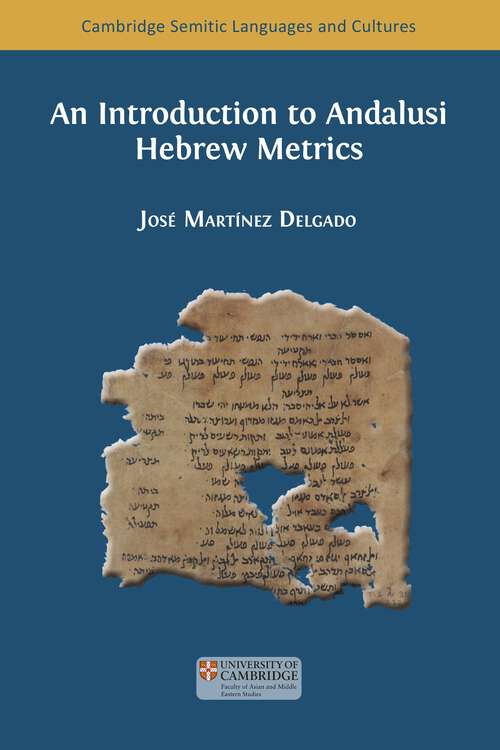 Book cover of An Introduction to Andalusi
Hebrew Metrics: (pdf)