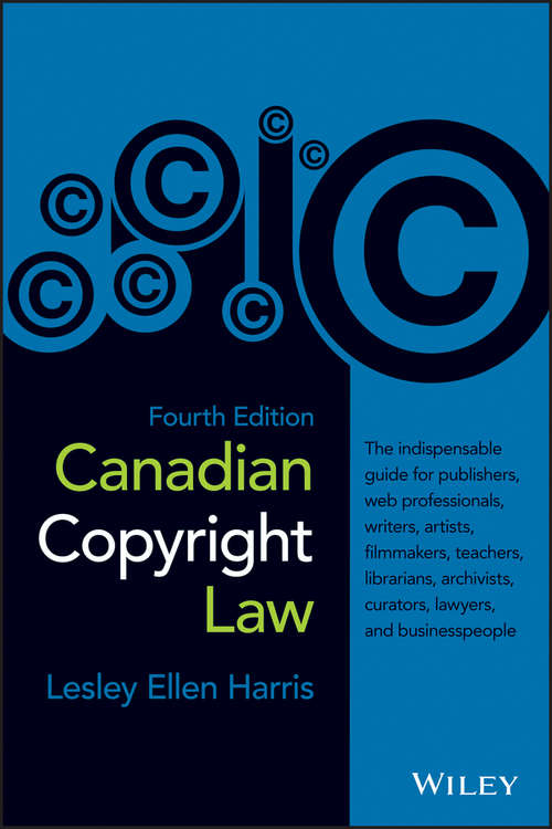 Book cover of Canadian Copyright Law (4)