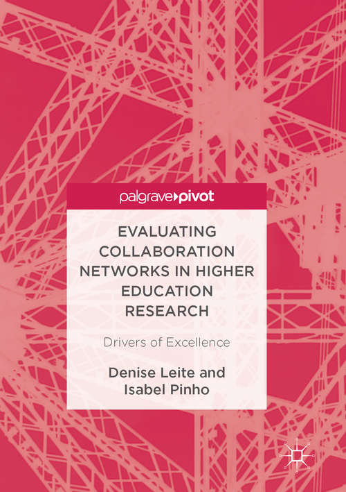 Book cover of Evaluating Collaboration Networks in Higher Education Research: Drivers of Excellence