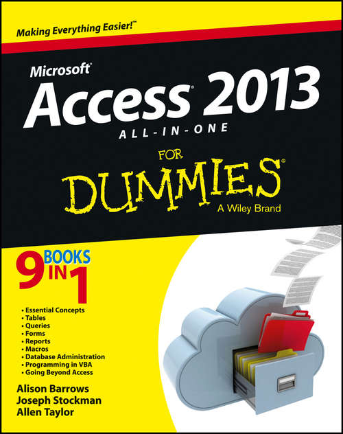 Book cover of Access 2013 All-in-One For Dummies