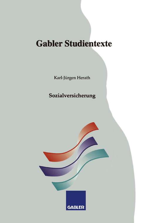 Book cover of Sozialversicherung (1993) (Gabler-Studientexte)