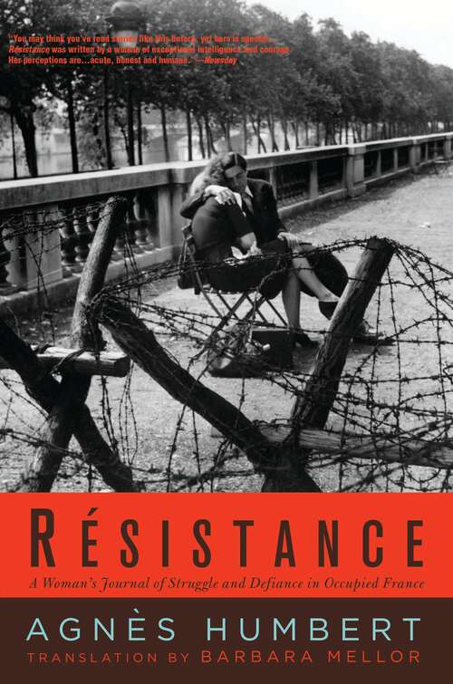 Book cover of Résistance: A Woman's Journal of Struggle and Defiance in Occupied France