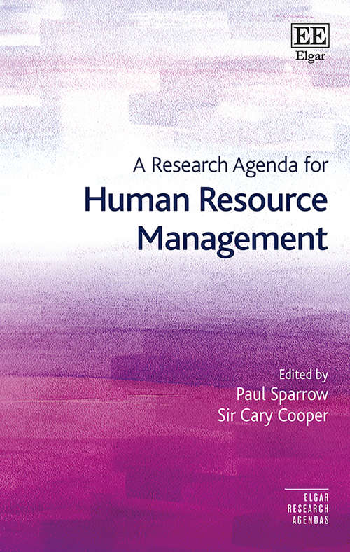 Book cover of A Research Agenda for Human Resource Management (PDF) (Elgar Research Agendas)