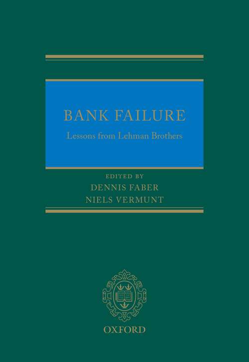 Book cover of Bank Failure: Lessons from Lehman Brothers