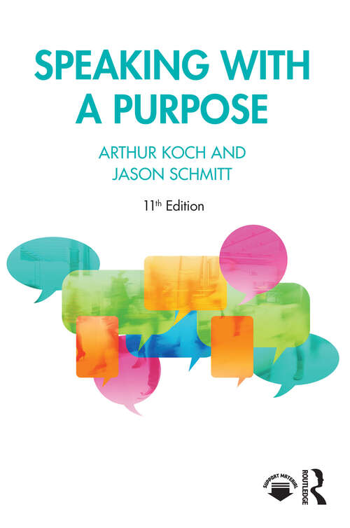 Book cover of Speaking with a Purpose