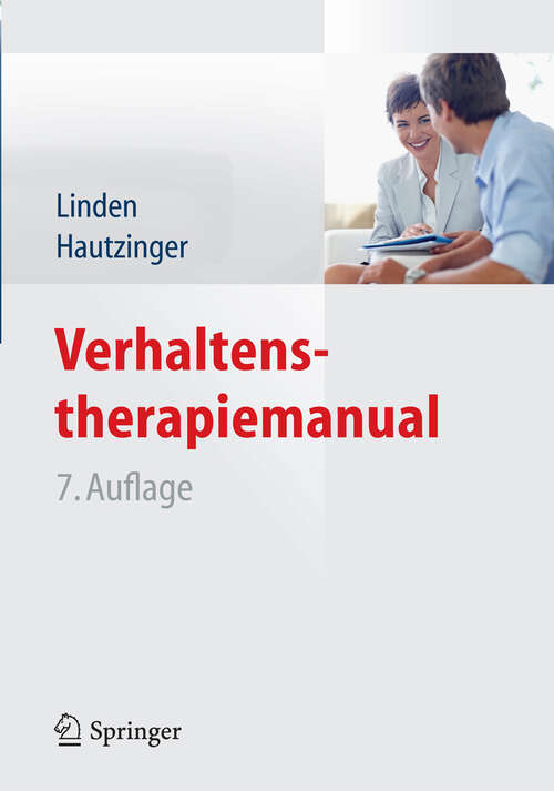 Book cover of Verhaltenstherapiemanual (7. Aufl. 2011)