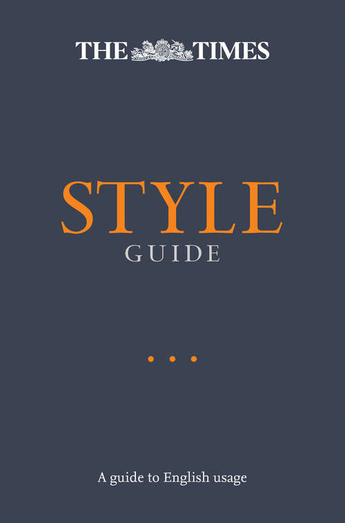 Book cover of The Times Style Guide (ePub edition)