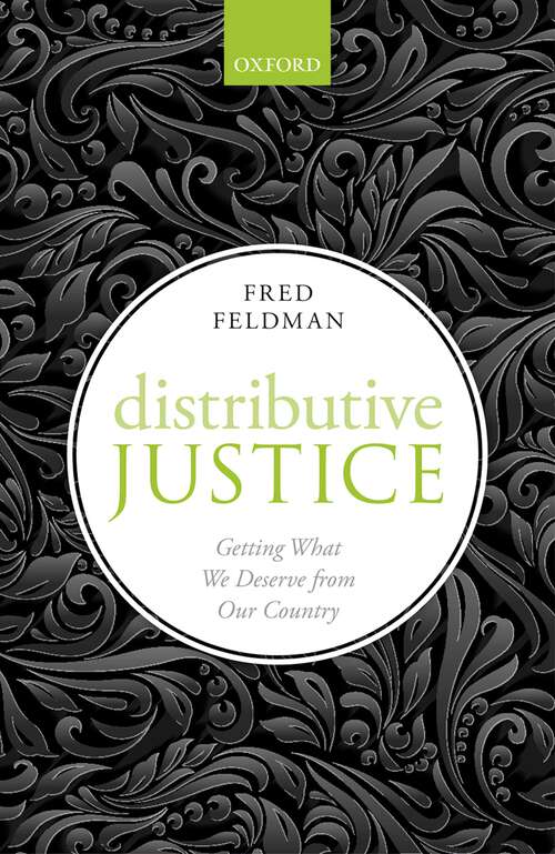 Book cover of Distributive Justice: Getting What We Deserve From Our Country