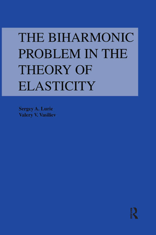 Book cover of Biharmonic Problem in the Theory of Elasticity