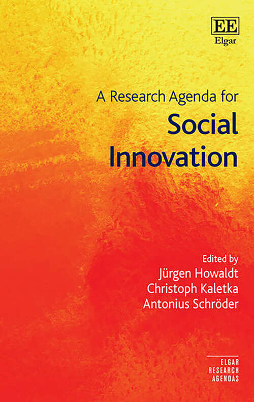 Book cover of A Research Agenda for Social Innovation (Elgar Research Agendas)