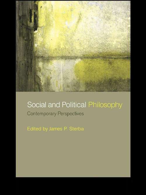 Book cover of Social and Political Philosophy: Contemporary Perspectives