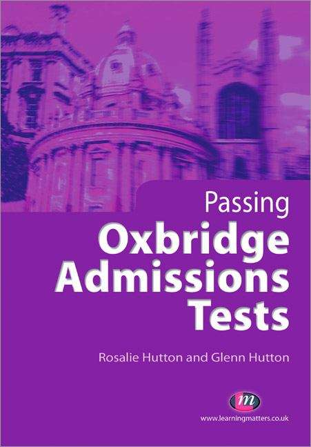 Book cover of Passing the Oxbridge Admissions Tests