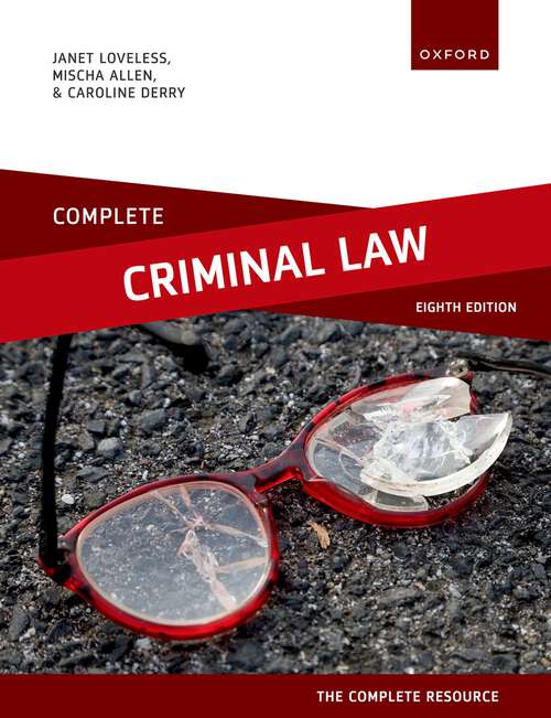 Book cover of Complete Criminal Law: Text, Cases, and Materials (Complete)