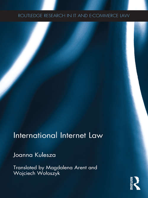 Book cover of International Internet Law