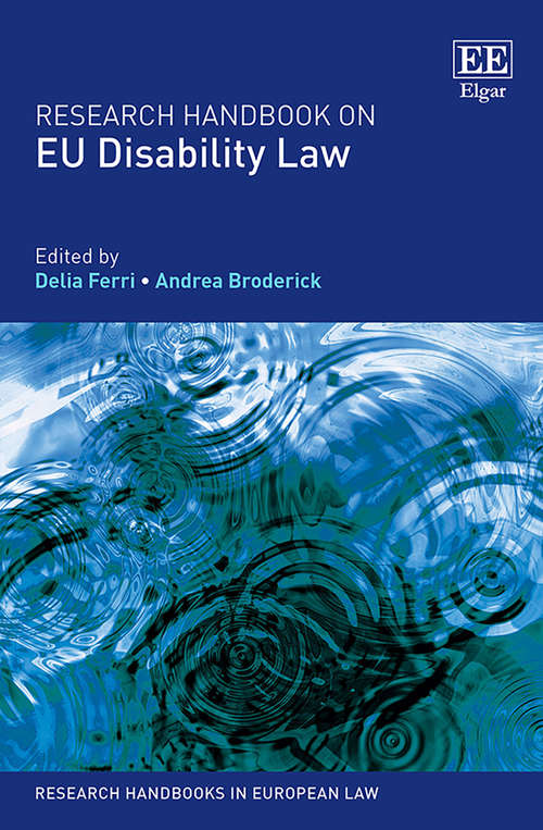 Book cover of Research Handbook on EU Disability Law (Research Handbooks in European Law series)