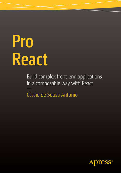 Book cover of Pro React (1st ed.)