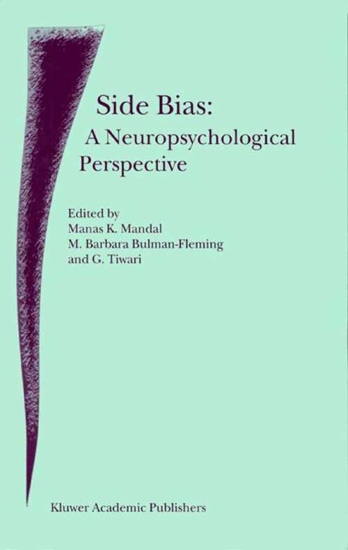 Book cover of Side Bias: A Neuropsychological Perspective (2000)