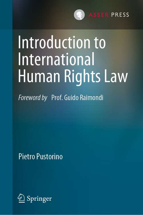 Book cover of Introduction to International Human Rights Law (1st ed. 2023)