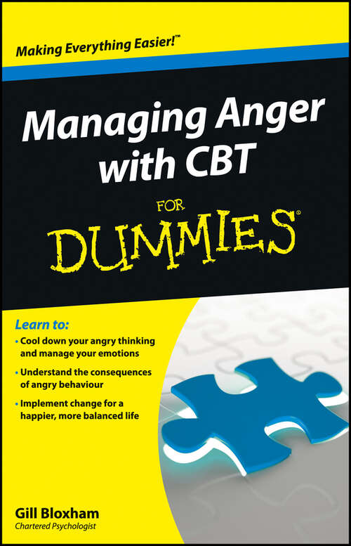 Book cover of Managing Anger with CBT For Dummies