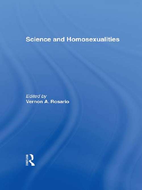 Book cover of Science and Homosexualities