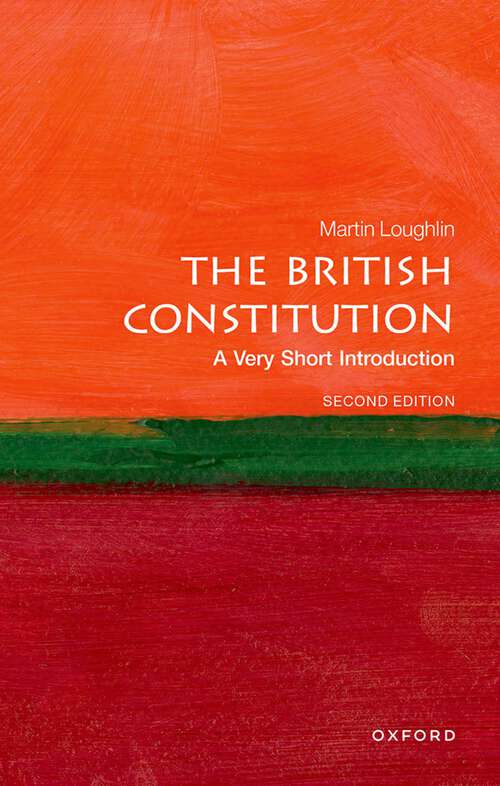 Book cover of The British Constitution: A Very Short Introduction (2) (Very Short Introductions)