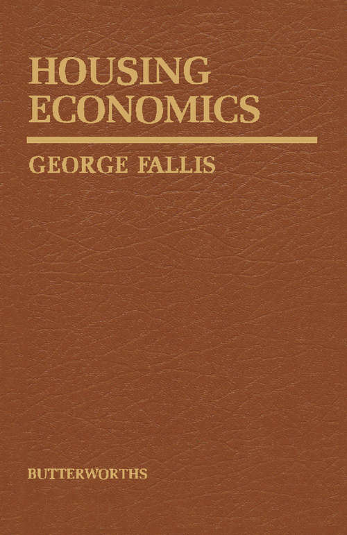 Book cover of Housing Economics