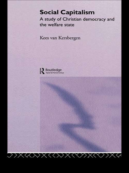 Book cover of Social Capitalism: A Study of Christian Democracy and the Welfare State