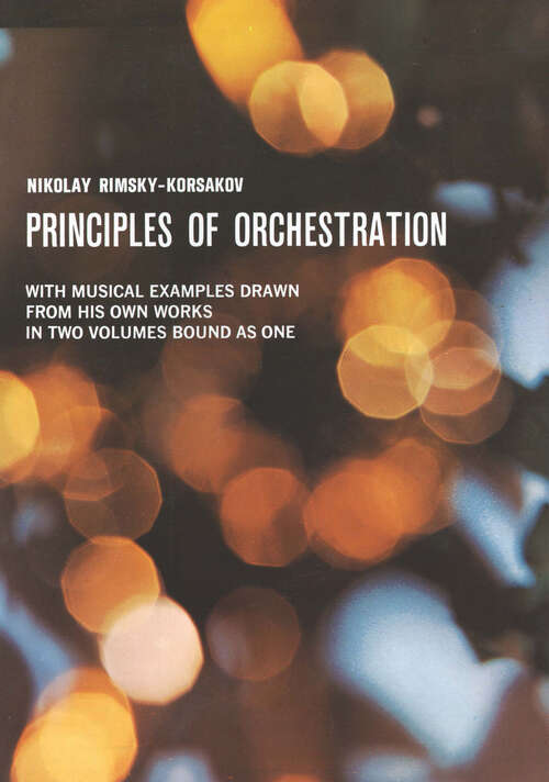 Book cover of Principles of Orchestration
