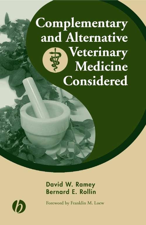 Book cover of Complementary and Alternative Veterinary Medicine Considered
