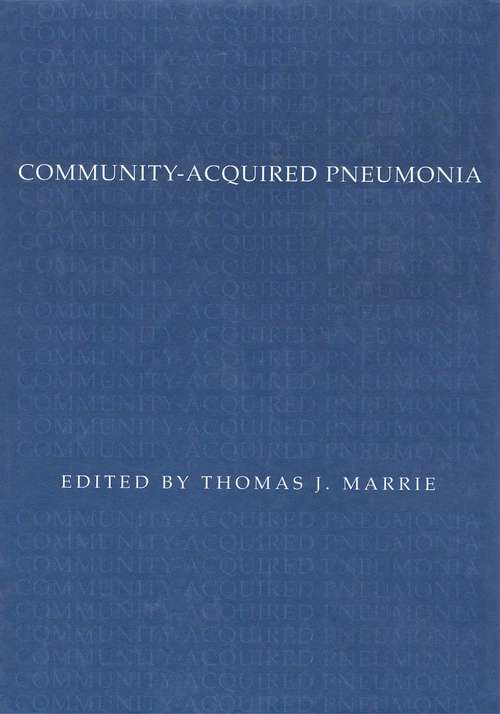 Book cover of Community-Acquired Pneumonia (2001)