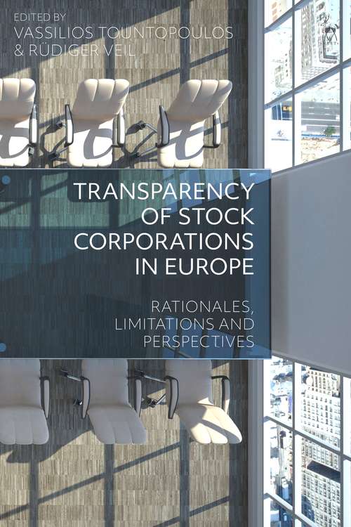Book cover of Transparency of Stock Corporations in Europe: Rationales, Limitations and Perspectives