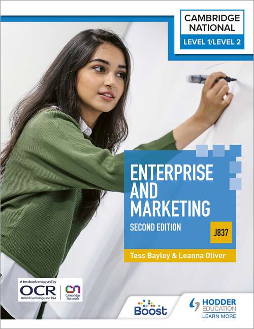 Book cover of Level 1/Level 2 Cambridge National in Enterprise & Marketing (J837) (J837): Second Edition: Second Edition