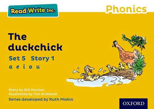 Book cover of Read Write Inc. Phonics: Yellow Set 5 Storybook 1 The Duckchick