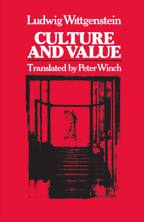 Book cover of Culture and Value