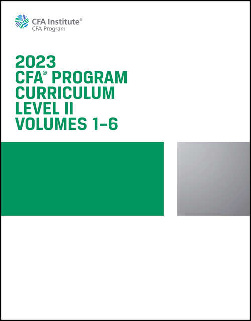 Book cover of 2023 CFA Program Curriculum Level II Box Set