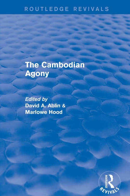 Book cover of Revival: The Cambodian Agony (1990) (2)