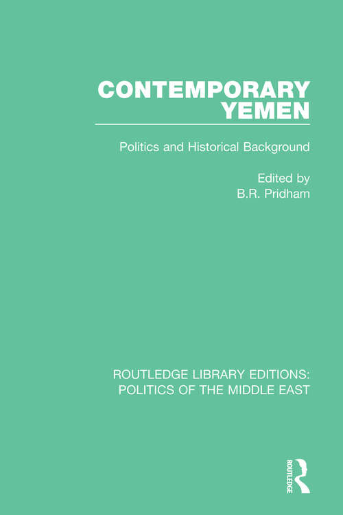 Book cover of Contemporary Yemen: Politics and Historical Background