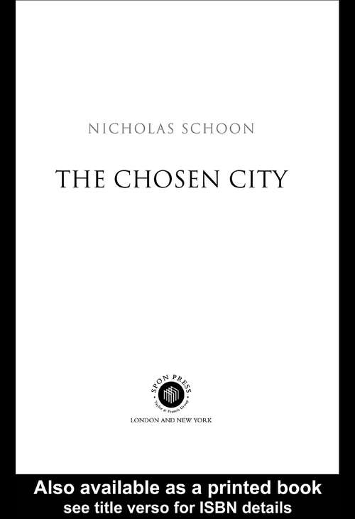 Book cover of The Chosen City