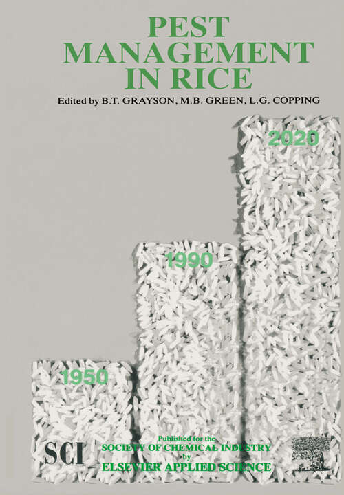 Book cover of Pest Management in Rice (1990)
