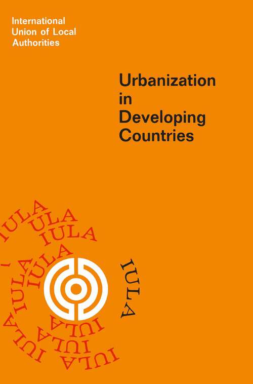 Book cover of Urbanization in Developing Countries (1968)