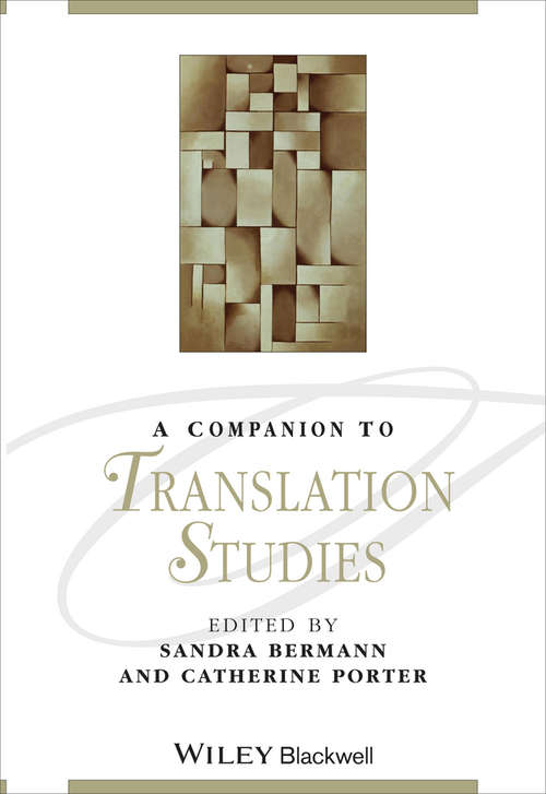 Book cover of A Companion to Translation Studies (Blackwell Companions to Literature and Culture)