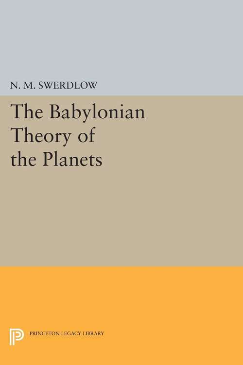 Book cover of The Babylonian Theory of the Planets