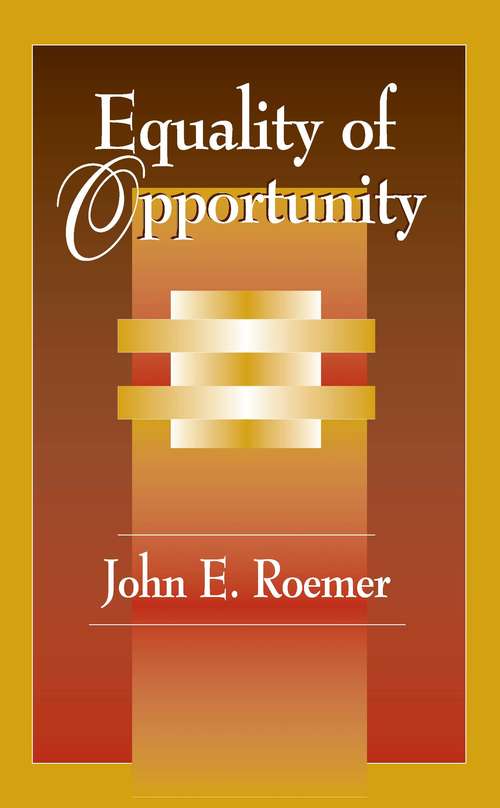 Book cover of Equality of Opportunity
