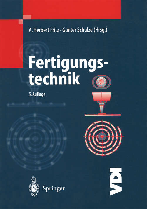 Book cover of Fertigungstechnik (5. Aufl. 2001) (VDI-Buch)