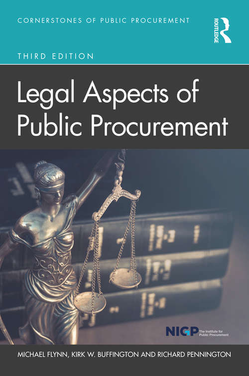 Book cover of Legal Aspects of Public Procurement (3) (Cornerstones of Public Procurement)
